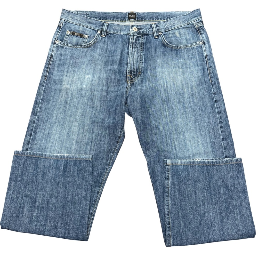 Hugo Boss‎ Jacksons Jeans Mens 38x29 Blue Straight Leg 100% Cotton Medium Wash